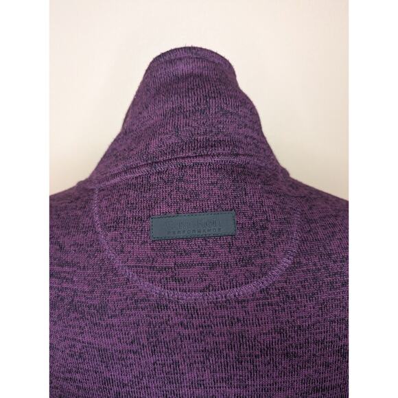 Calvin Klein Performance Maroon Quick Dry Full Zip Fleece Jacket Size M - Picture 6 of 9